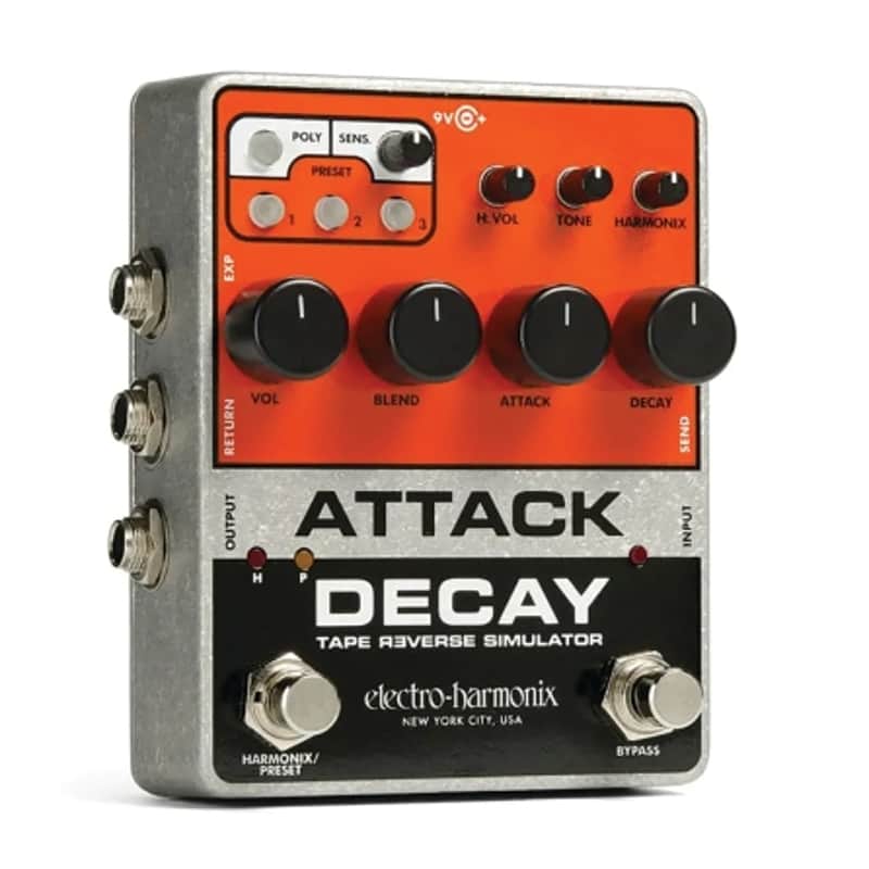 Electro-Harmonix Attack Decay Tape Reverse Simulator ATTACK DECAY image 1