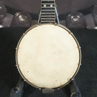 Vintage Banjolele w/ Metal Back & F-Holes image 2