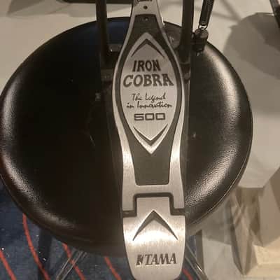 Tama HP600D Iron Cobra 600 Series Single Bass Drum Pedal 2010s - Black/Chrome image 3