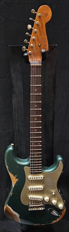 Fender Custom Shop Limited Edition 1959 / 59 Strat Heavy Relic Aged Sherwood Green Metallic 2023 image 1