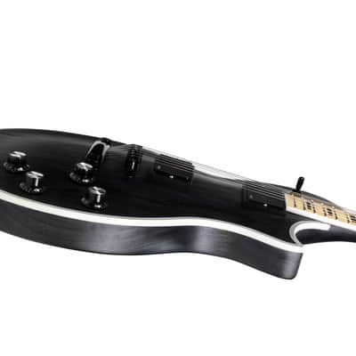 10S GF Neck-Thru Maple Walnut 5 Piece Neck, Ash Body, EMG Pickups Electric Guitar Satin Black image 6