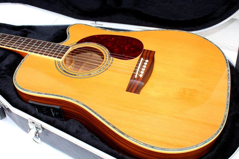 Zager Zad-80ce acoustic electric guitar cutaway w/ Zager Case image 1