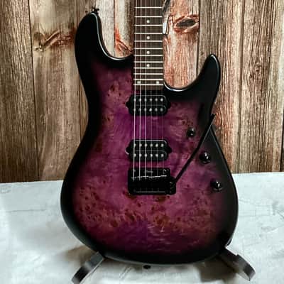 Sterling by Music Man Jason Richardson Cutlass Cosmic Purple Burst Satin w/gig bag image 2