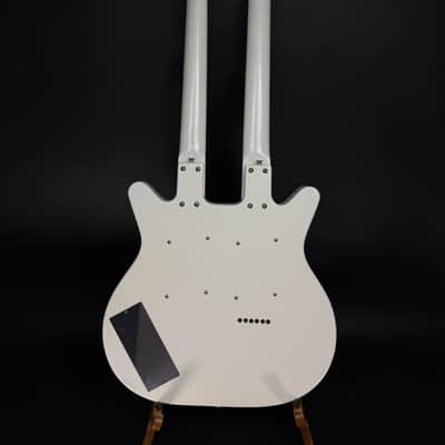 Pre-Owned Danelectro Doubleneck Electric Guitar - White Pearl image 6