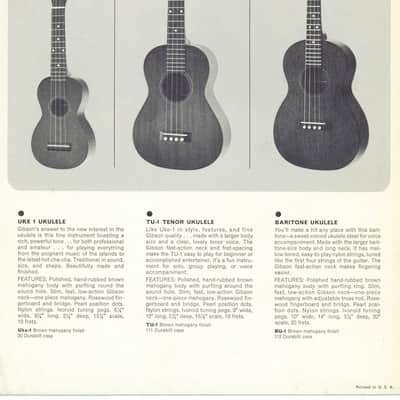 Gibson Catalogue 1960s image 3