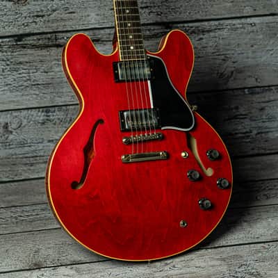 Gibson Custom Murphy Lab 1961 ES-335 Reissue Ultra Light Aged - Sixties Cherry image 2