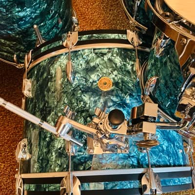 Gretsch Broadcaster 2023 - Turquoise Pearl Nitron-4 piece kit!~ image 6