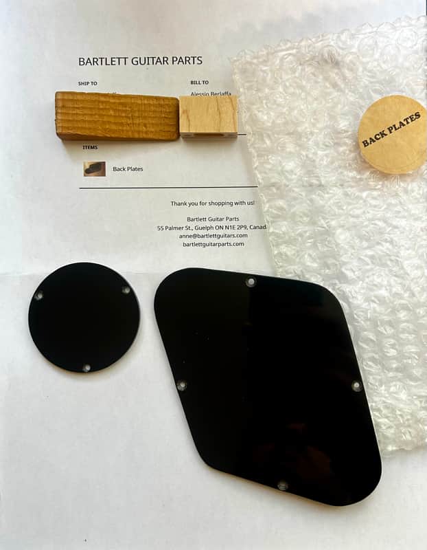 Tom Bartlett Les paul backplates gibson 1959 burst light Aged 2026 - Black image 1