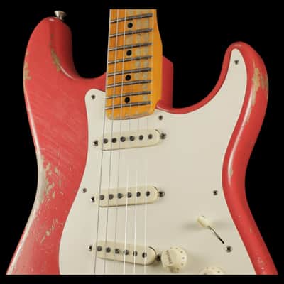 2020 Fender Custom Shop '57 Stratocaster Heavy Relic - Fiesta Red image 6