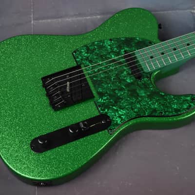 Video! Telecaster HH Metallic Green Sparkle Flake 4-Way Coil Split image 8