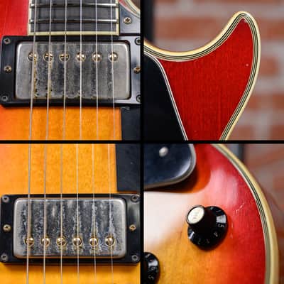 Gibson Les Paul Custom Plain Maple Top Cherry Sunburst 1975 w/OHSC (Refret/Mods) image 18