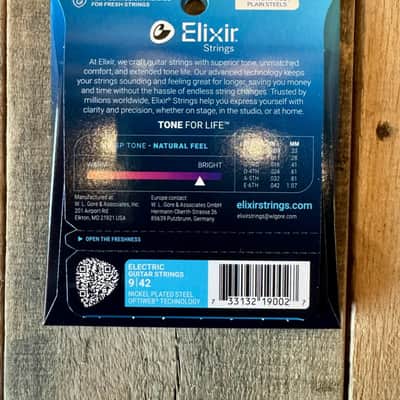 Elixir Optiweb 09-42 Nickel Plated Steel Electric Guitar Strings image 2