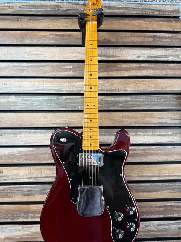 Fender American Vintage II 1977 Telecaster Custom Guitar, Maple Neck, Wine +Case image 1