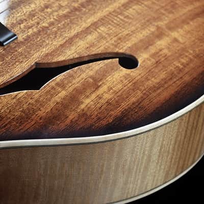Archtop guitar full hollow handcarved image 9