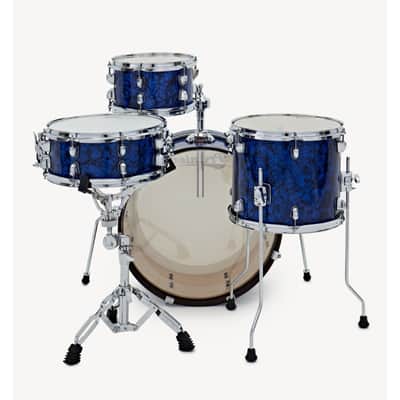 Premier Artist Heritage Series Four-Piece 20 Inch Birch Drum Shell Pack Blue Pearl PAH20-4SPBPW image 2