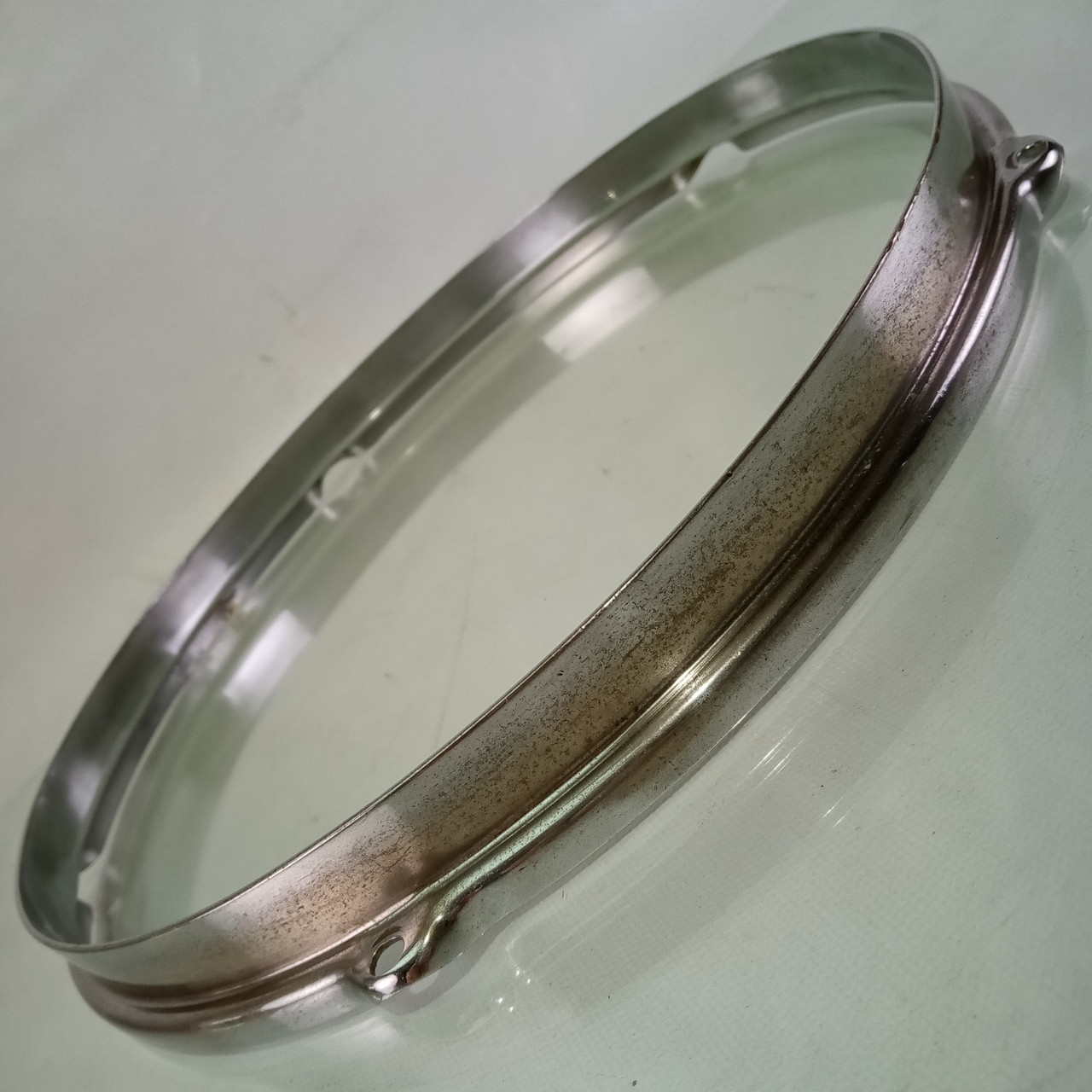 Gretsch 12"5 COB Tom Drum Rim/Hoop Stick-Chopper Double-Flange Broadkaster BRASS — main photograph