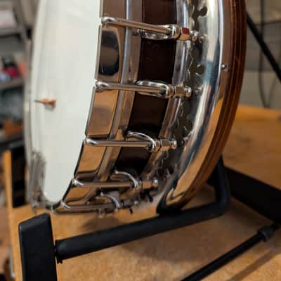 1930s Bacon Banjo Company B&D Tenor Banjo Unsure Of Model Custom Headstock Inlay Plays Excellent image 5