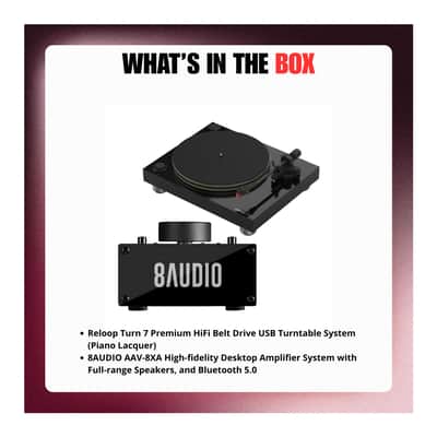 Reloop Turn 7 Premium HiFi Belt Drive USB Turntable with Amplifier System image 6