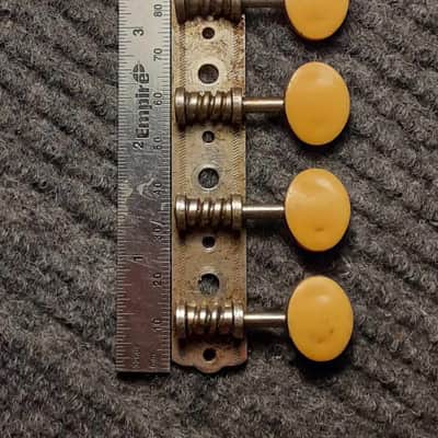 Harmony Silvertone * Unbranded Mandolin A-Style Tuning Machine Strip (Treble Side only) image 7