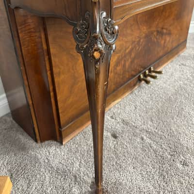 Vintage Chickering & Sons Upright Piano with Matching Bench image 3