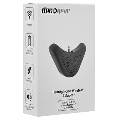 Deco Gear Bluetooth Adapter/Amplifier for Audio Technica ATH-M50X Pro Studio Headphones image 7