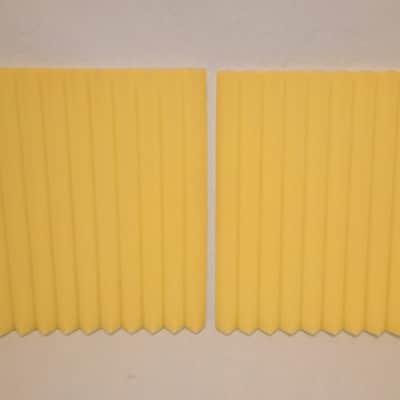 UNMARKED ALL PURPOSE FOAM MUFFLERS, CASE PADS, INSULATORS, ETC - YELLOW CAKE FOAM SECTIONS BUYER SHIPS! image 3