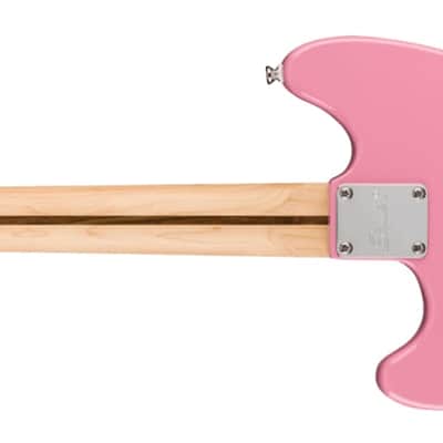 Squier - Squier Sonic Mustang HH - Electric Guitar - Maple Fingerboard - Flash Pink w/ White Pickguard image 6