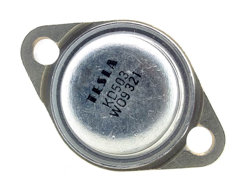 VINTAGE TESLA KD503 NOS AF SILICON POWER TRANSISTOR NPN 80V 20A 150W TO-3 2N3055 image 1