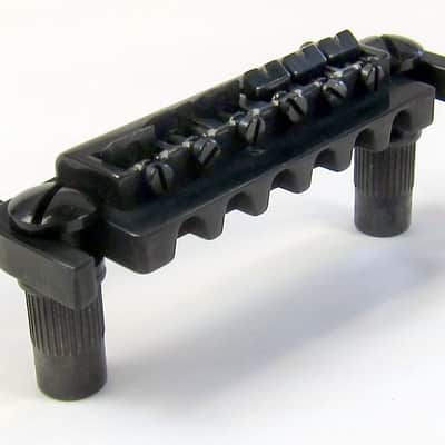 Wrap Around Adjustable Saddles Bridge Black With Bushings and Posts image 1