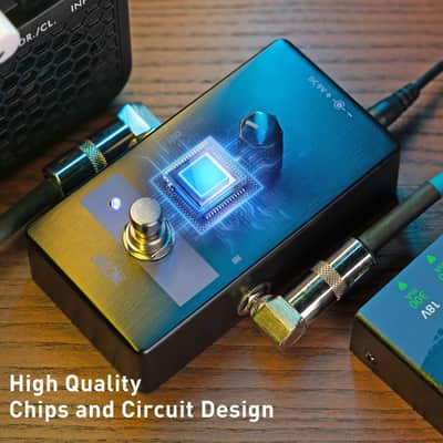 Satone S810 Stilhed Noise Gate Electric Guitar Effect Pedal - Noise Suppressor Effect Acoustic Metal Pedal with True Bypass image 2