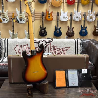 2023 Fender Custom Shop 1959 Hardtail Stratocaster Time Capsule Package TCP Chocolate 3-Color Sunburst 7.30 lbs image 9