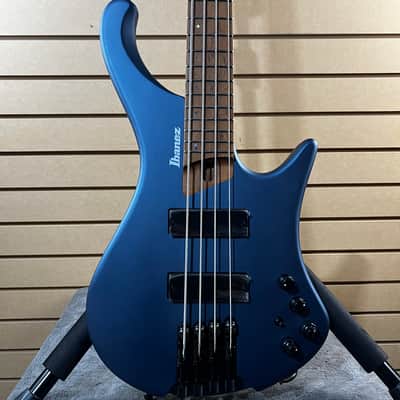 Ibanez EHB Ergonomic Headless Bass Guitar - Arctic Ocean Matte w/Gig Bag & PLEK*D #268 image 1