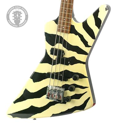 1984 Hamer Blitz Bass Black & White Zulu Stripe #410972 image 1