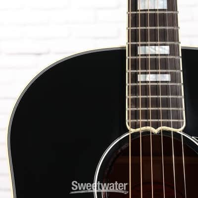 Gibson Acoustic J-45 Custom Acoustic-electric Guitar - Ebony (J45CustEbd1) image 4