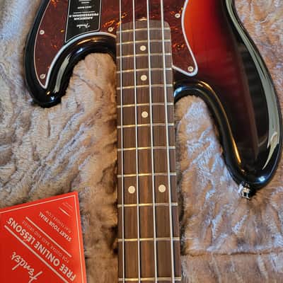 2025 Fender American Pro II Jazz Electric Bass 3 Tone Sunburst with Fender HSC image 21