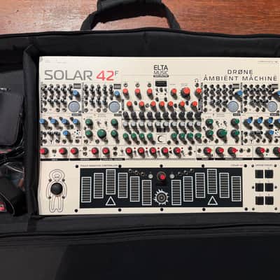 Elta Music Solar 42F with gig bag Ambient Machine Drone Synthesizer White image 3