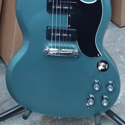 Epiphone SG Special P90 with Laurel Fretboard in Faded Pelham Blue (2024) image 2