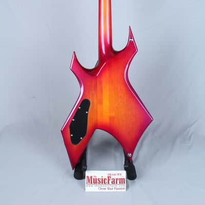 BC Rich NJ Retro Warlock Electric Guitar Sunburst Diamond Inlays Humbucker image 4