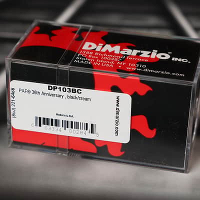 DiMarzio DP103BC PAF 36th Anniversary Neck - Black/Cream / Standard spaced image 2