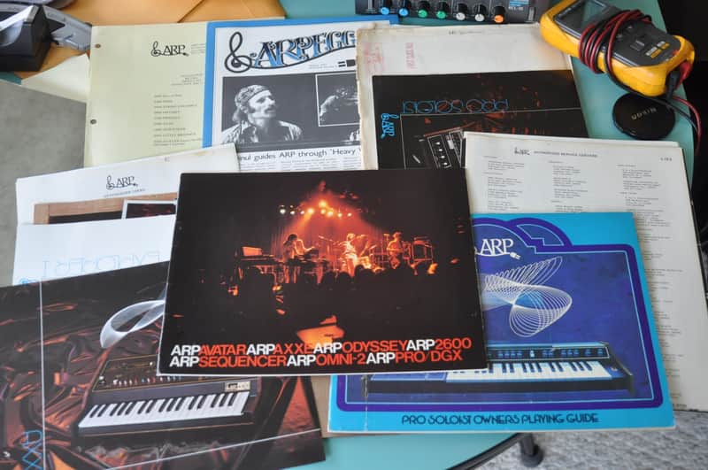 Arp synthesizer vintage catalog booklet brochure.1977 Package of stuff 2600 + 1977 image 1