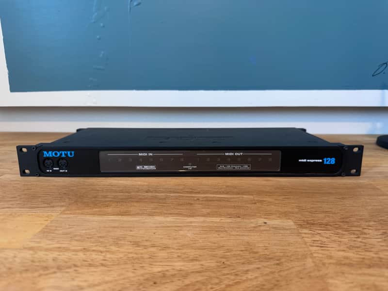 MOTU MIDI Express 128 USB MIDI Interface 2006 - Present - Black image 1