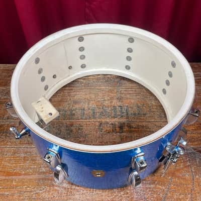 1960s Ludwig School Festival 6.5x14 Snare Drum Blue Sparkle COB image 12