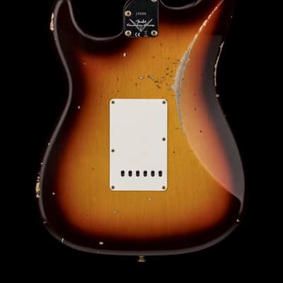Fender Custom Shop Empire 59 Transition Stratocaster Relic - Faded Aged Chocolate 3-Color Sunburst #19506 image 4