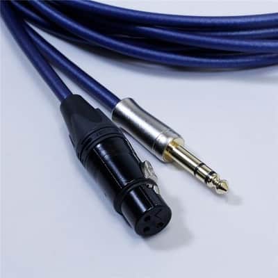 Noah'sark PASSGO BLUE XFT Cable (1.5m) (Passgo Blue) (Line Cable) (XLR Female - TRS) (XLR(F)-6.3 (3-pole)) (Made in Japan) image 2