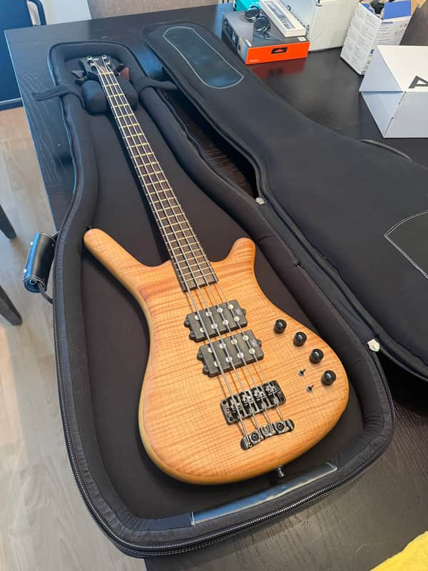 Warwick MasterBuilt Corvette $$ 4-String Bass Flamed Maple image 1