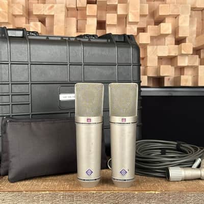 Vintage Neumann U87 Condenser Microphone Matched Stereo Pair! Sequential SN! 1971 U 87 With Swivel Mounts. Rare! image 4