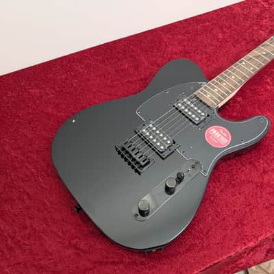 Squier FSR Affinity Telecaster HH 2020 - 2021 - Metallic Black - Black Hardware and Matching Headstock image 11