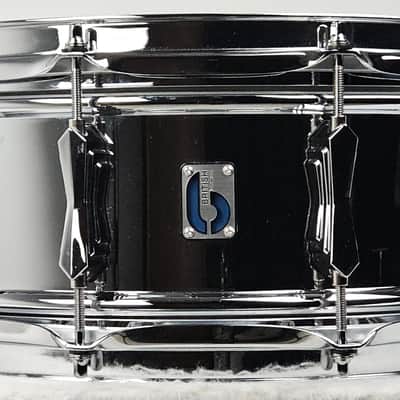 British Drum Company Bluebird 14x6" 10-Lug Chrome-Over-Brass Snare Drum image 1
