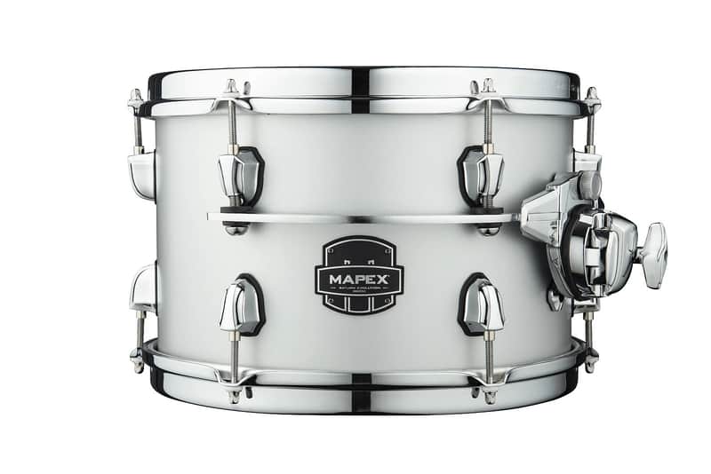 Mapex Saturn Evolution 12x8" Iridium Silver Lacquer w/Chrome Hardware Drum Rack Tom Tom Birch-Walnut | NEW | WorldShip | Authorized Dealer image 1