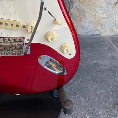 Fender Japan '57 Reissue Stratocaster ST57-70 Candy Apple Red – Maple Neck (Q-Serial, Upgraded Van Zandt Bridge Pickup) image 7